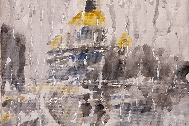 Открылась новая выставка художницы Olga D’olen «Художник дождя…» 